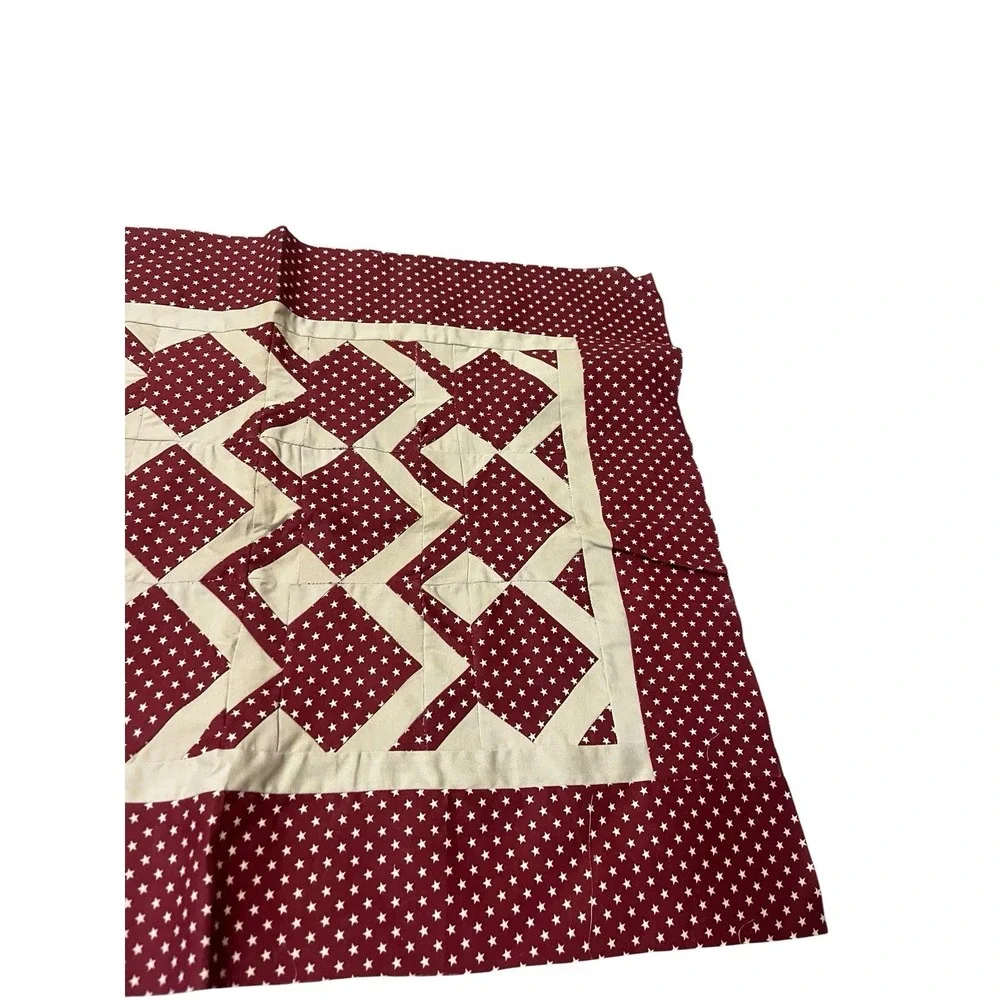 Vintage Quilting Unfinished Topper Table Center Piece & Backing Fabric 25x20
